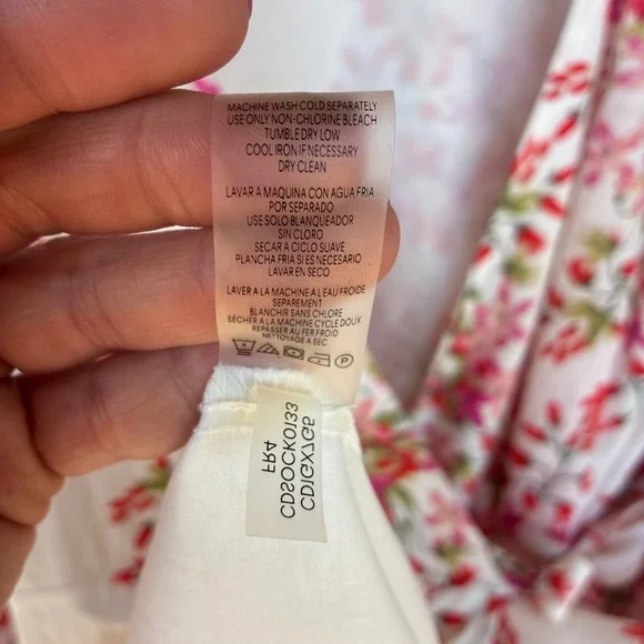 Calvin Klein Wrap Dress W 12 Floral Ruffle/Tear Sleeve Brunch Coquette Derby Tea - Picture 9 of 11